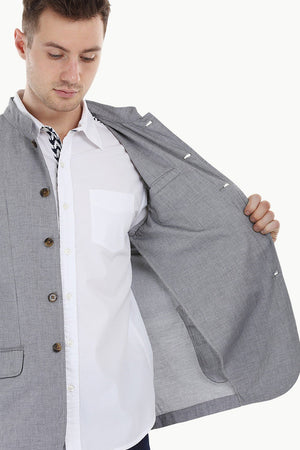 Lightweight Grey Nehru Jacket