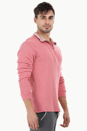Lightweight Mock Collar Sweatshirt