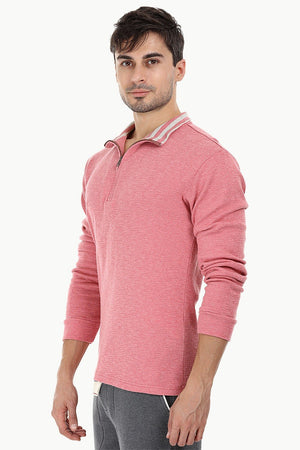 Lightweight Mock Collar Sweatshirt