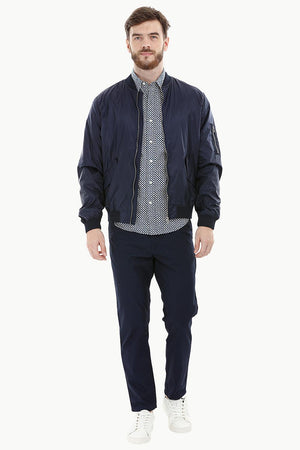 Lightweight Navy Bomber Jacket