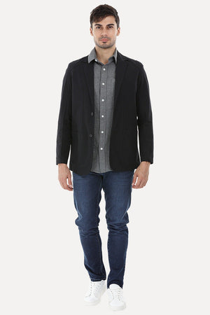 Lightweight Striped Casual Blazer