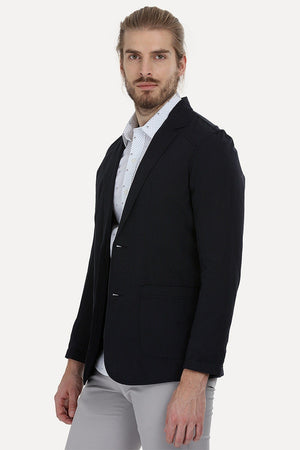 Lightweight Striped Casual Blazer