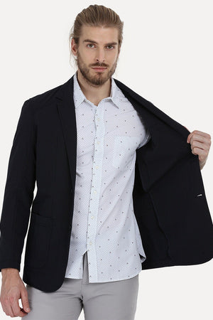 Lightweight Striped Casual Blazer