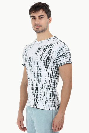 Linear Tie Dye Stripe T-Shirt