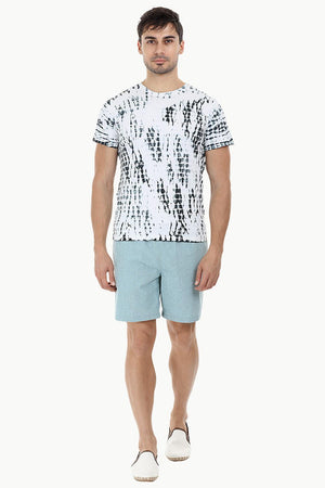 Linear Tie Dye Stripe T-Shirt