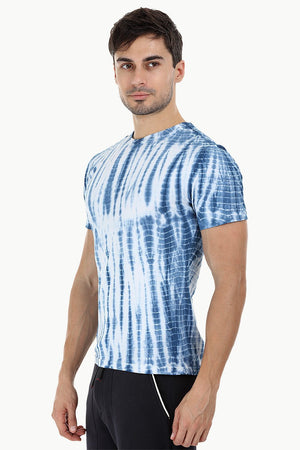 Linear Tie Dye Stripe T-Shirt