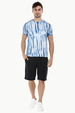 Linear Tie Dye Stripe T-Shirt