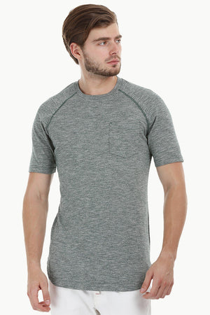 Long Heather Green T-Shirt