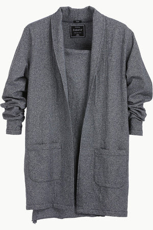 Longline Open Navy Cardigan