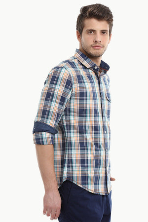 Madras Plaid Casual Shirt