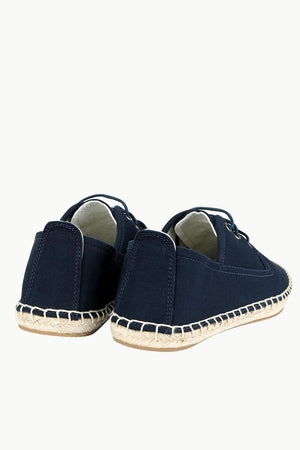 Men's Anchor Patch Lace-Up Espadrilles