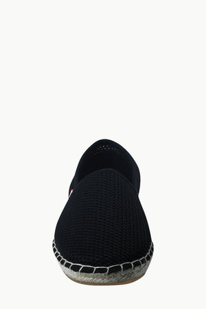 Mens Black Mesh Basque Espadrilles
