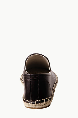 Men's Brown Faux Leather Espadrilles