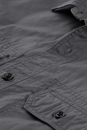 Men's Casual Trolley Grey Shirt