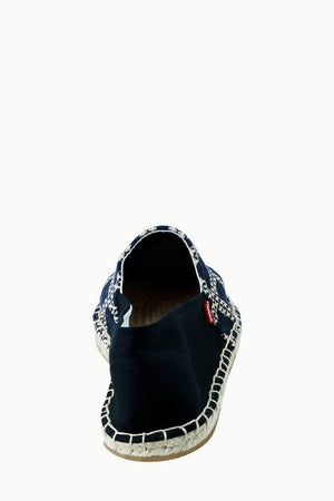 Men's Diagonal Check Print Espadrilles