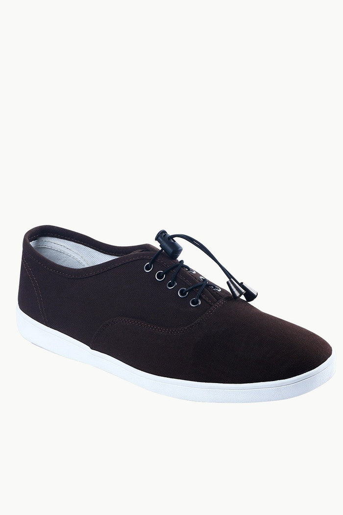 Men's Elastic Tassel Chocolate Brown Boat Shoes