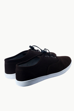 Men's Elastic Tassel Chocolate Brown Boat Shoes