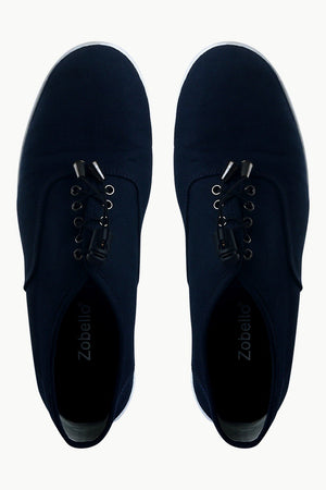 Men's Elastic Tassel Navy Boat Shoes