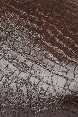 Men's Faux Leather Brown Juttis