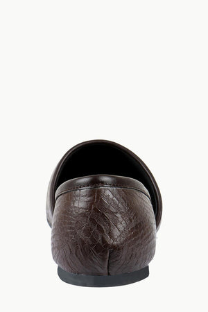 Men's Faux Leather Brown Juttis