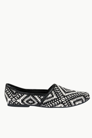 Men's Geometric Jacquard Slip-On Juttis