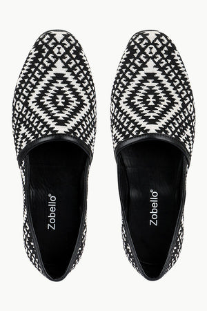 Men's Geometric Jacquard Slip-On Juttis