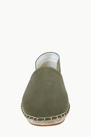 Men's Green Canvas Basque Espadrilles