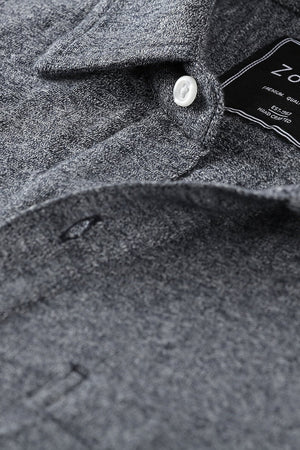 Men's Heather Charcoal Knit Shirt