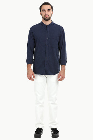Men's Heather Navy Knit Shirt
