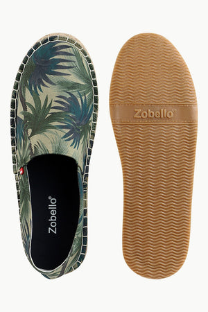 Men's Island Print Green Espadrilles