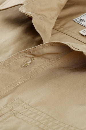 Men's Khaki Casual Twill Shirt