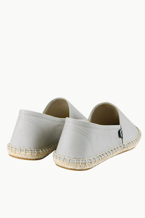 Men's Light Grey Canvas Basque Espadrilles