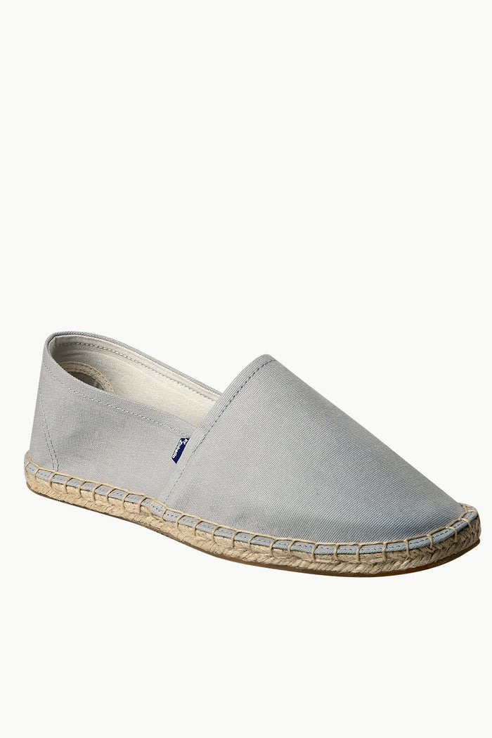 Men's Light Grey Canvas Basque Espadrilles