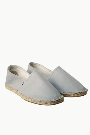 Men's Light Grey Canvas Basque Espadrilles