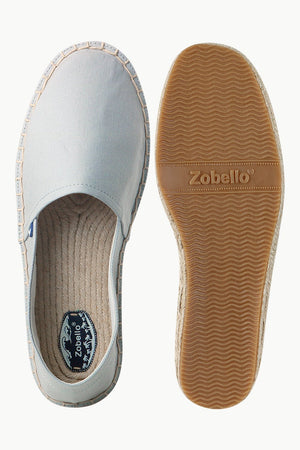 Men's Light Grey Canvas Basque Espadrilles