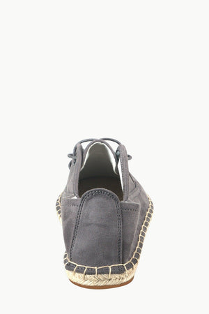 Men's Metro Grey Suede Lace Up Espadrilles