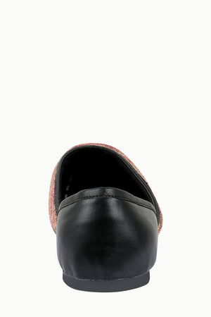 Men's Multicolour Jacquard Slip-On Juttis