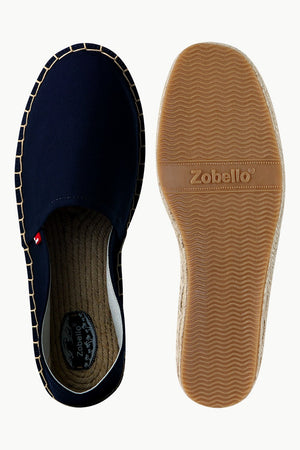 Men's Navy Canvas Basque Espadrilles