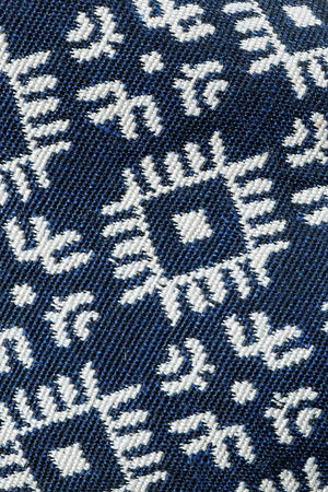 Men's Navy n' Oatmeal Ethnic Print Espadrilles