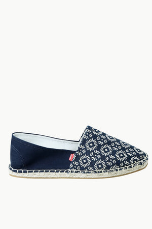 Men's Navy n' Oatmeal Ethnic Print Espadrilles