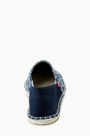 Men's Navy n' Oatmeal Ethnic Print Espadrilles