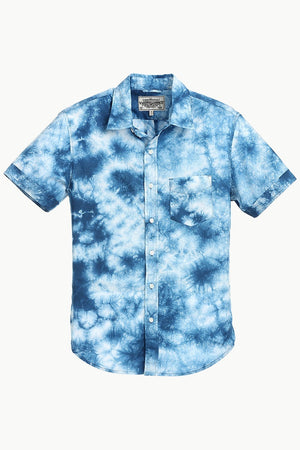 Men's Navy Tie Dye Summer Shirt