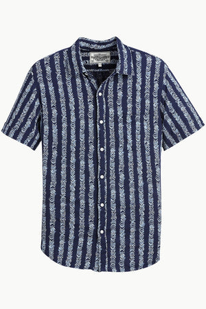 Men's Blue Bandana Print Shirt