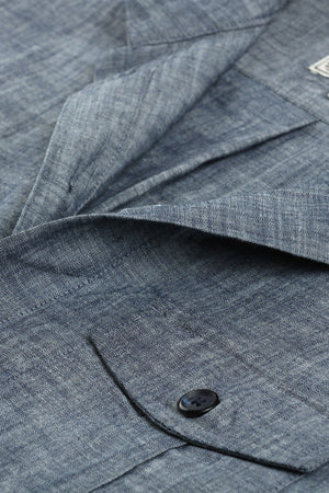 Men's Nehru Collar Short Denim Kurta