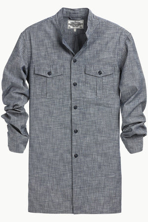 Men's Nehru Collar Short Denim Kurta