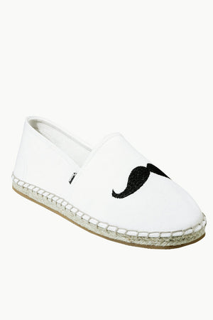 Men's Oatmeal Mustache Tag Espadrilles