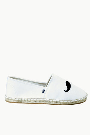 Men's Oatmeal Mustache Tag Espadrilles