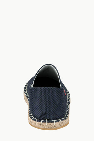 Men's Printed Navy Canvas Espadrilles