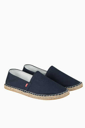Men's Printed Navy Canvas Espadrilles