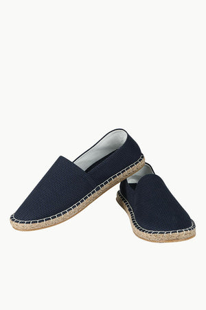 Men's Printed Navy Canvas Espadrilles